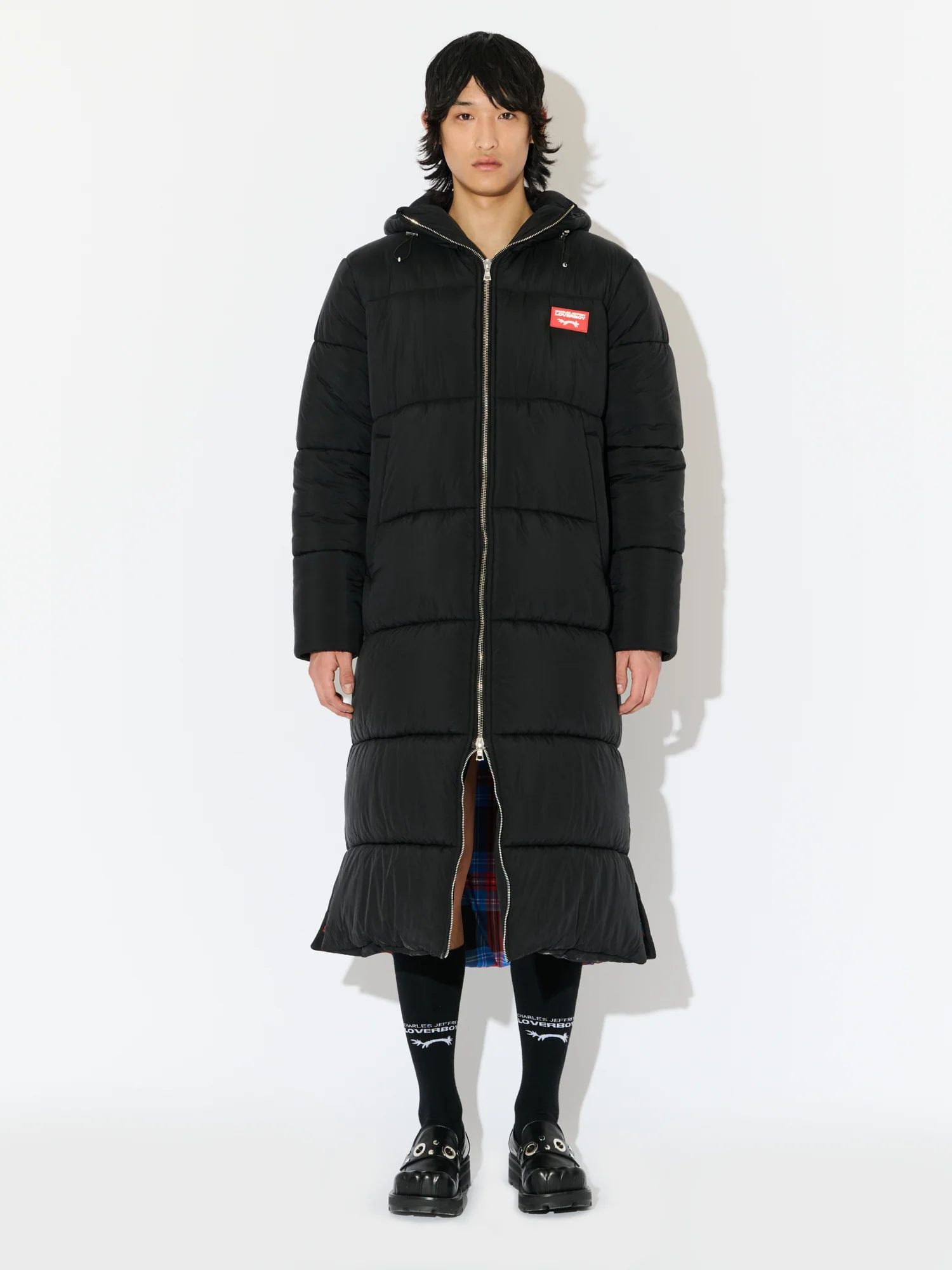 LONG BUNNY PUFFER JACKET in BLACK - Image 5
