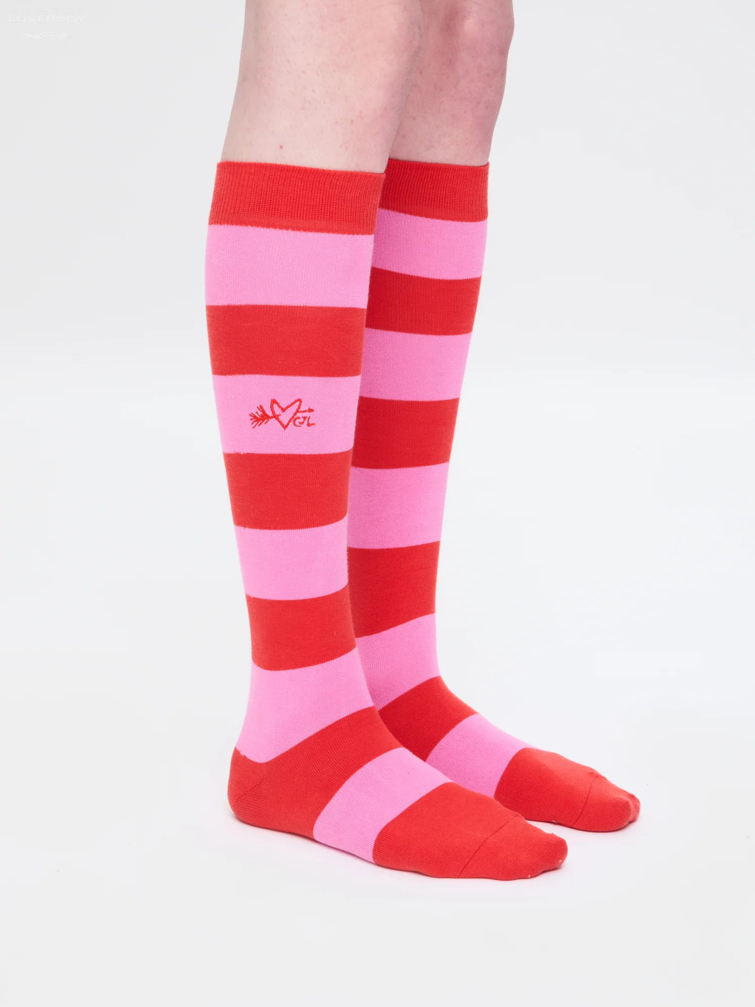 LOVERBOY SOCK - MULTIPACK in NAVY WHITE CORAL PINK - Image 2
