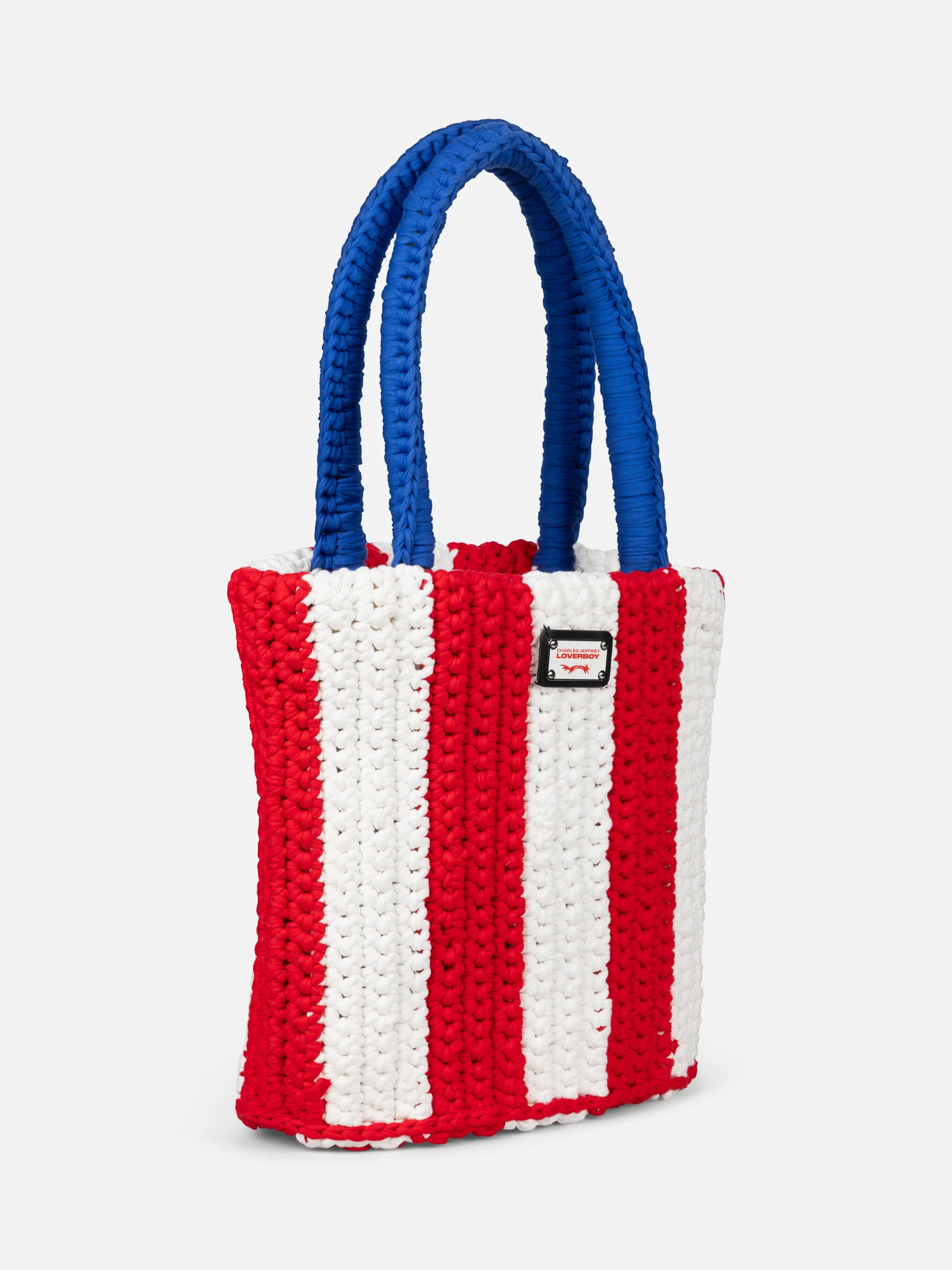 MEGA BUCKET BAG in RED WHITE BLUE - Image 4