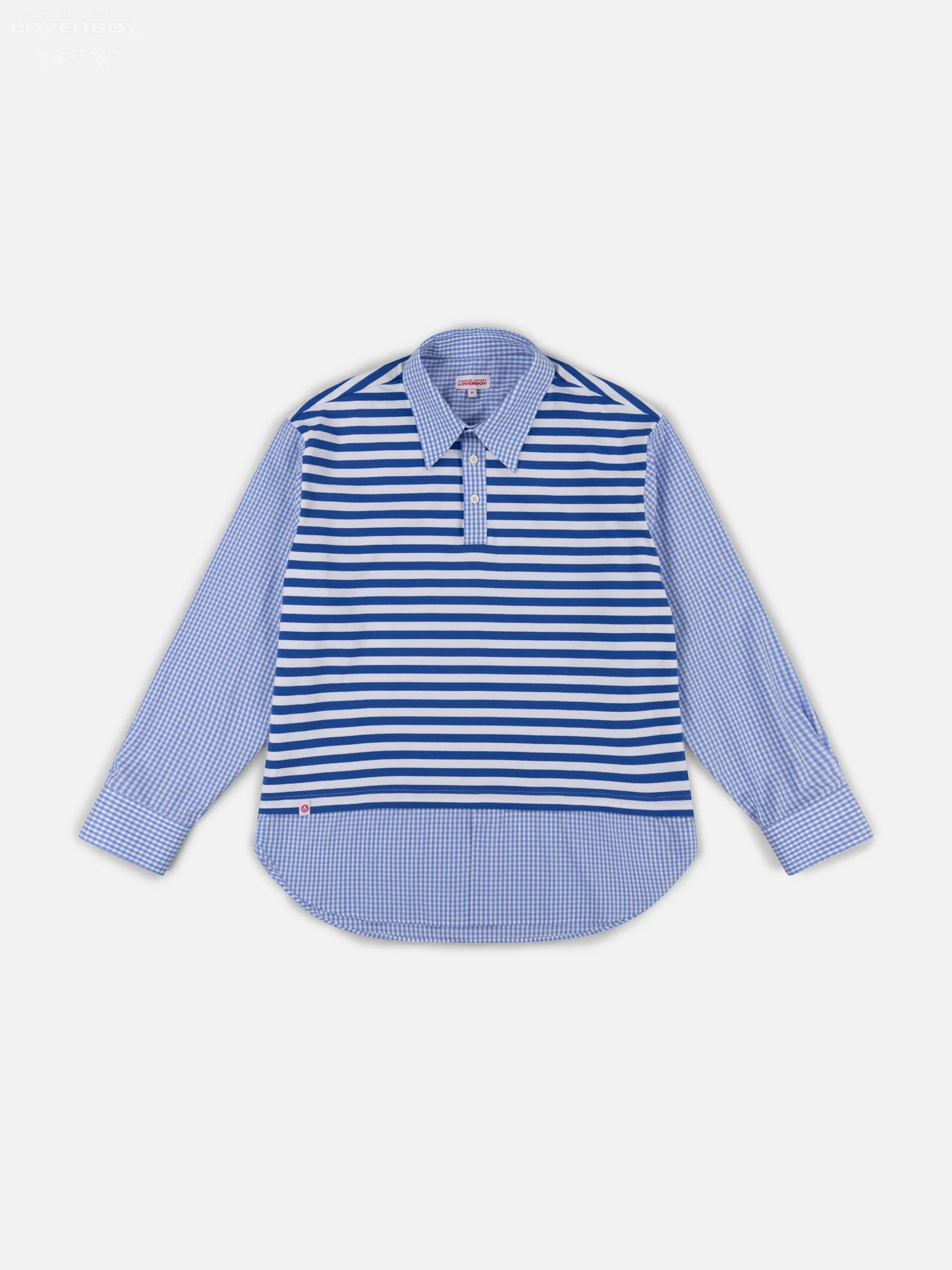 MERGE SHIRT in BLUE GINGHAM - Image 5