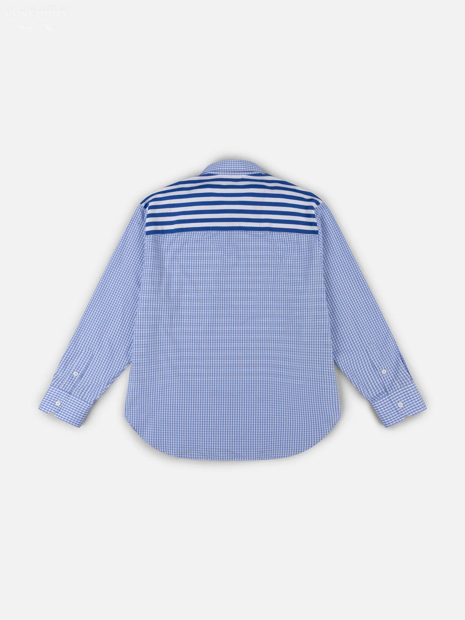 MERGE SHIRT in BLUE GINGHAM - Image 6