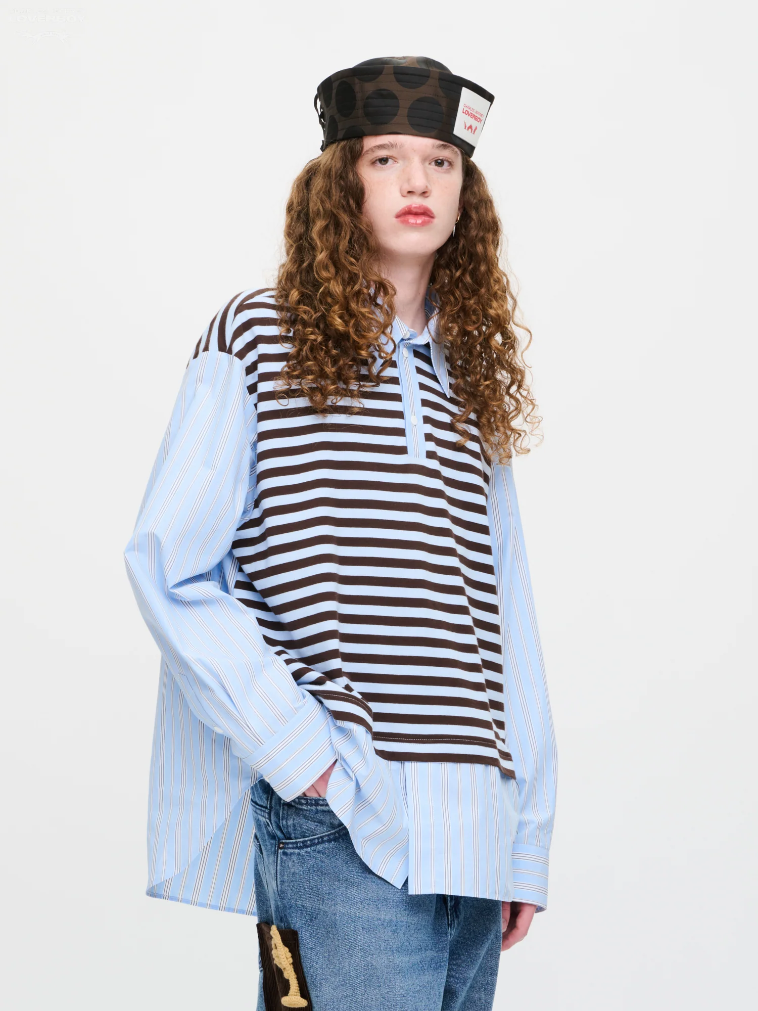 MERGE SHIRT in BLUE STRIPE - Image 2