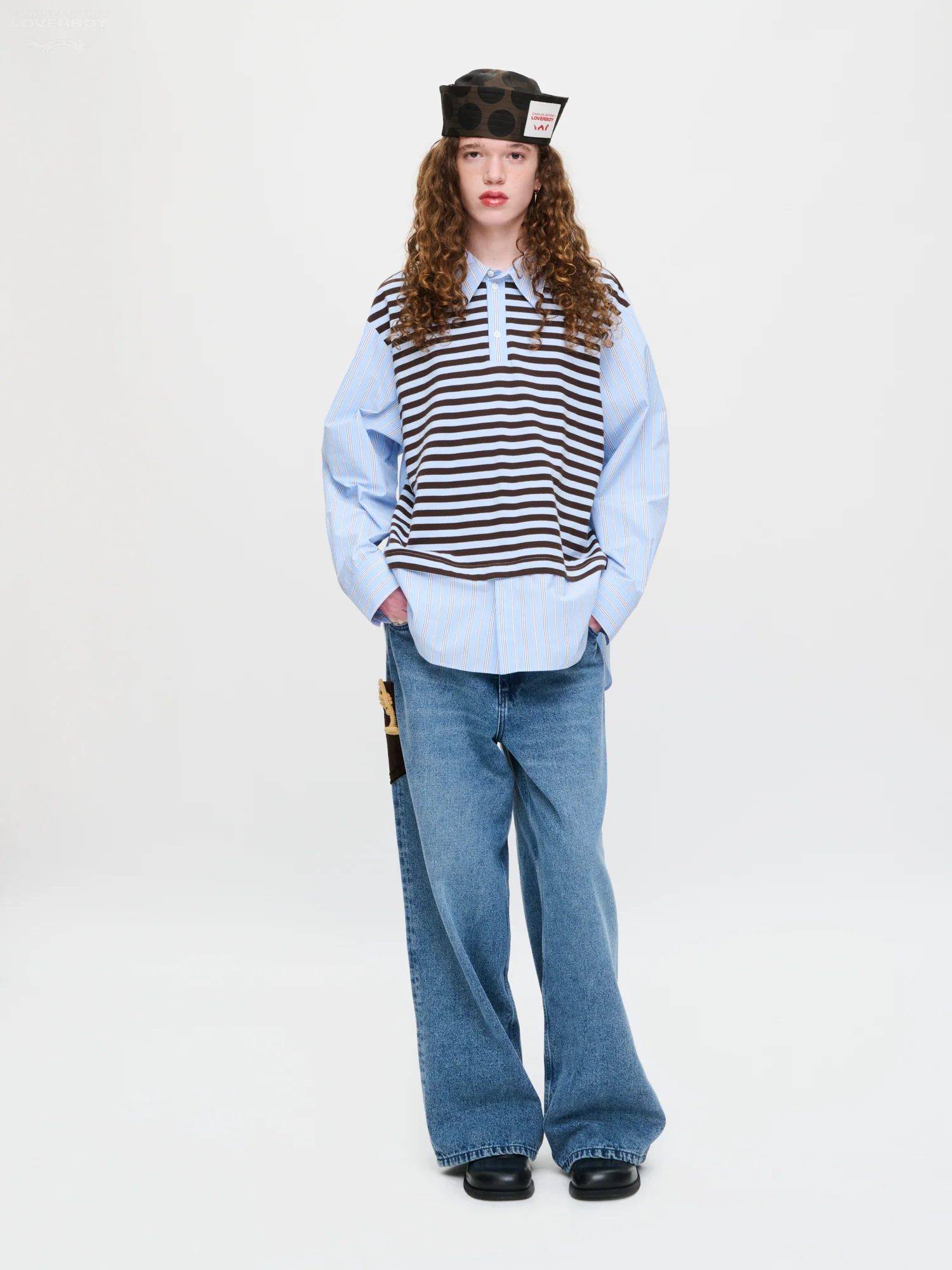 MERGE SHIRT in BLUE STRIPE - Image 4