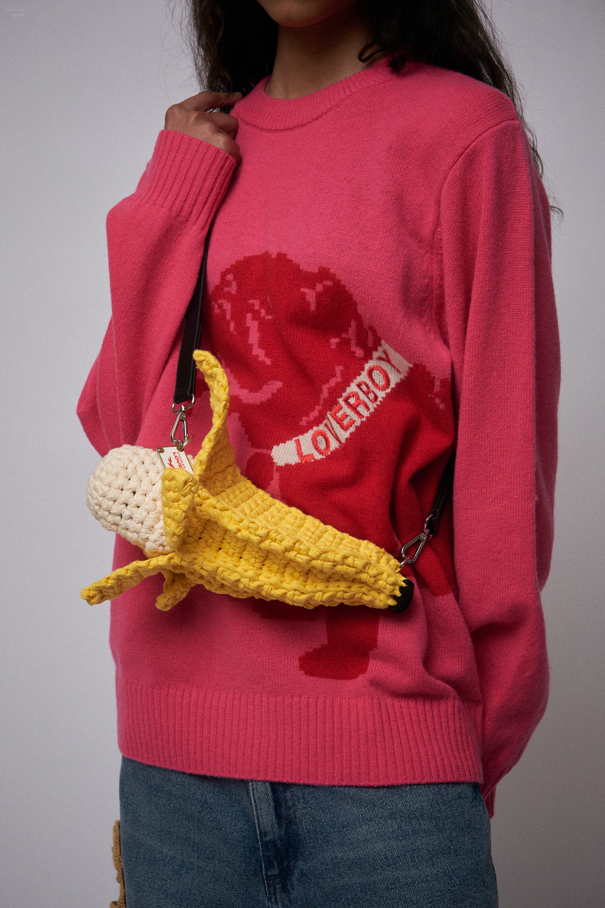 MINI BANANA BAG in YELLOW ECRU - Image 3