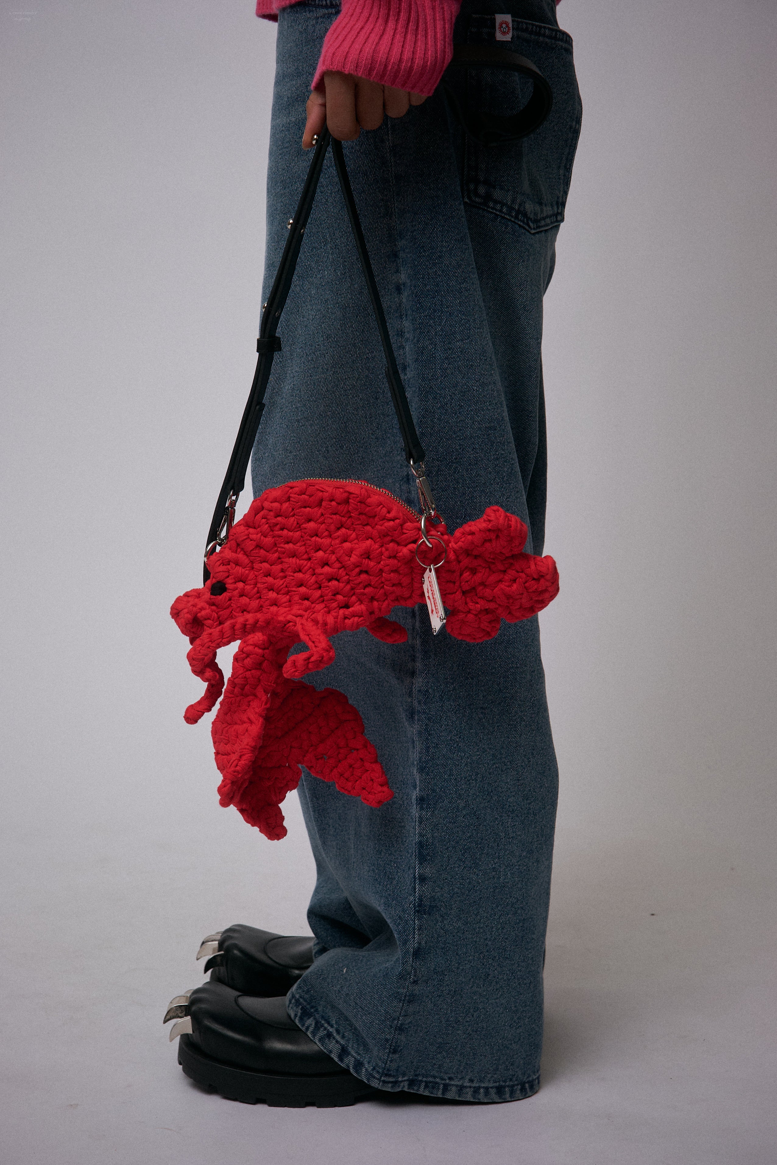 MINI LOBSTER BAG in RED - Image 3