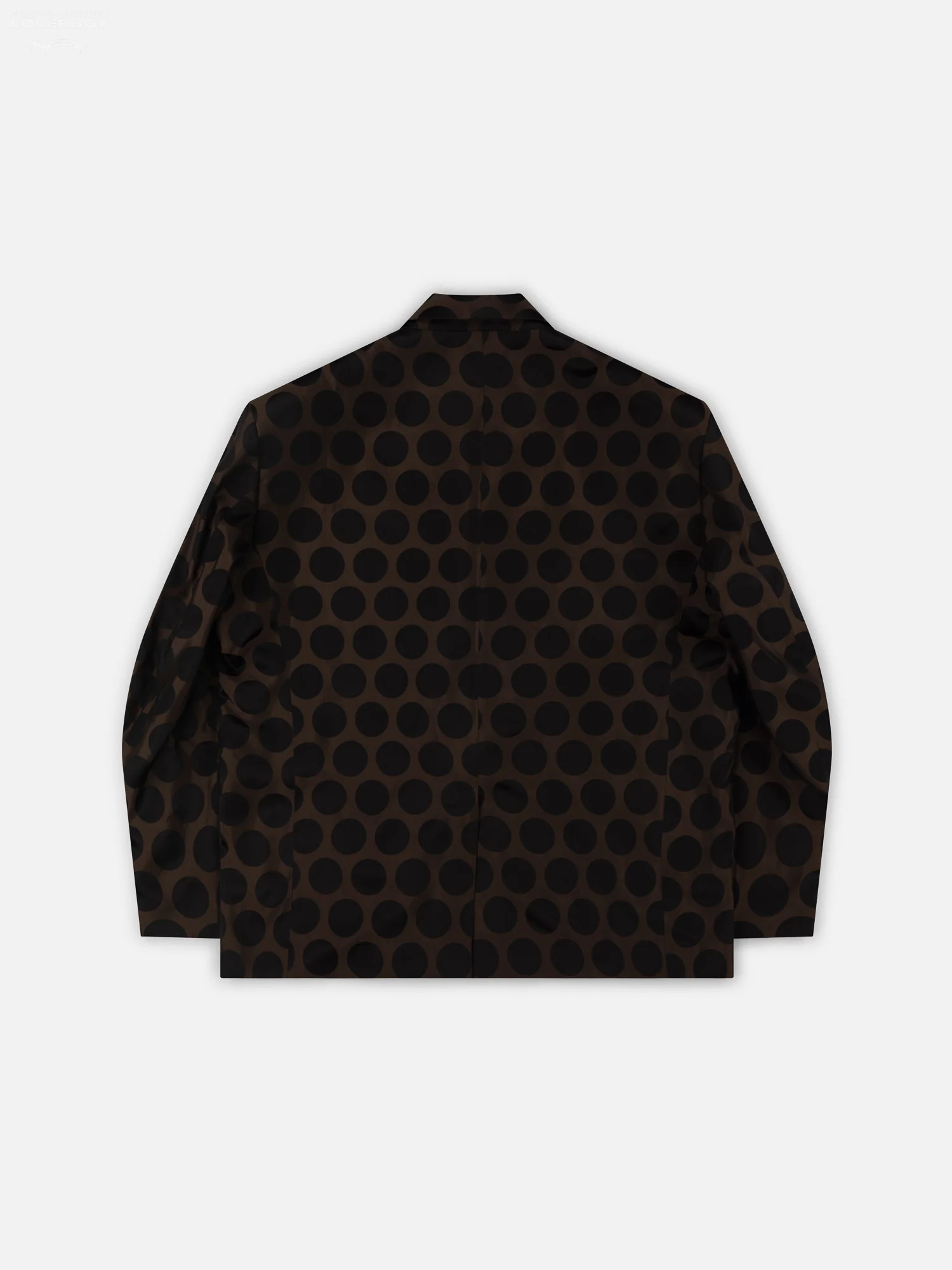OVERSIZED EDINBURGH JACKET in BROWN POLKA DOT - Image 6