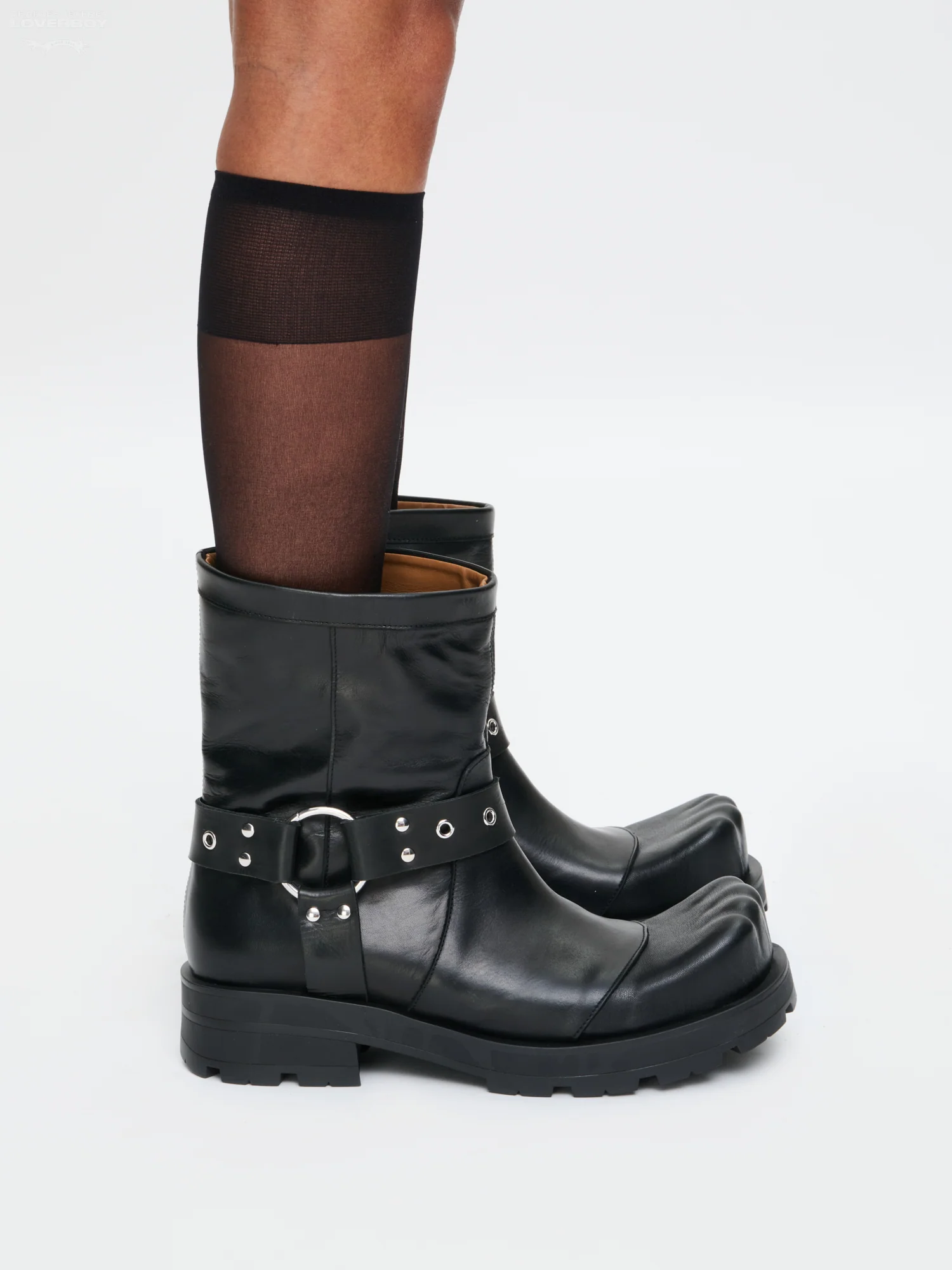 RIDER BOOT MOGGIES in BLACK - Image 4