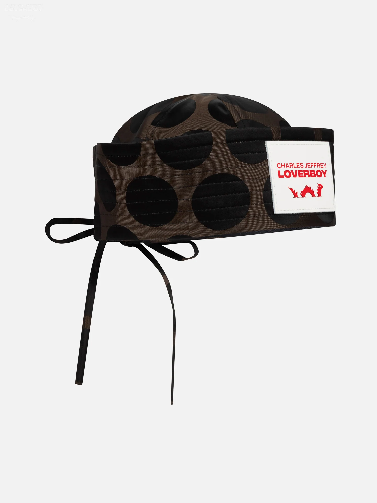 SAILOR HAT in BROWN POLKA DOT - Image 5