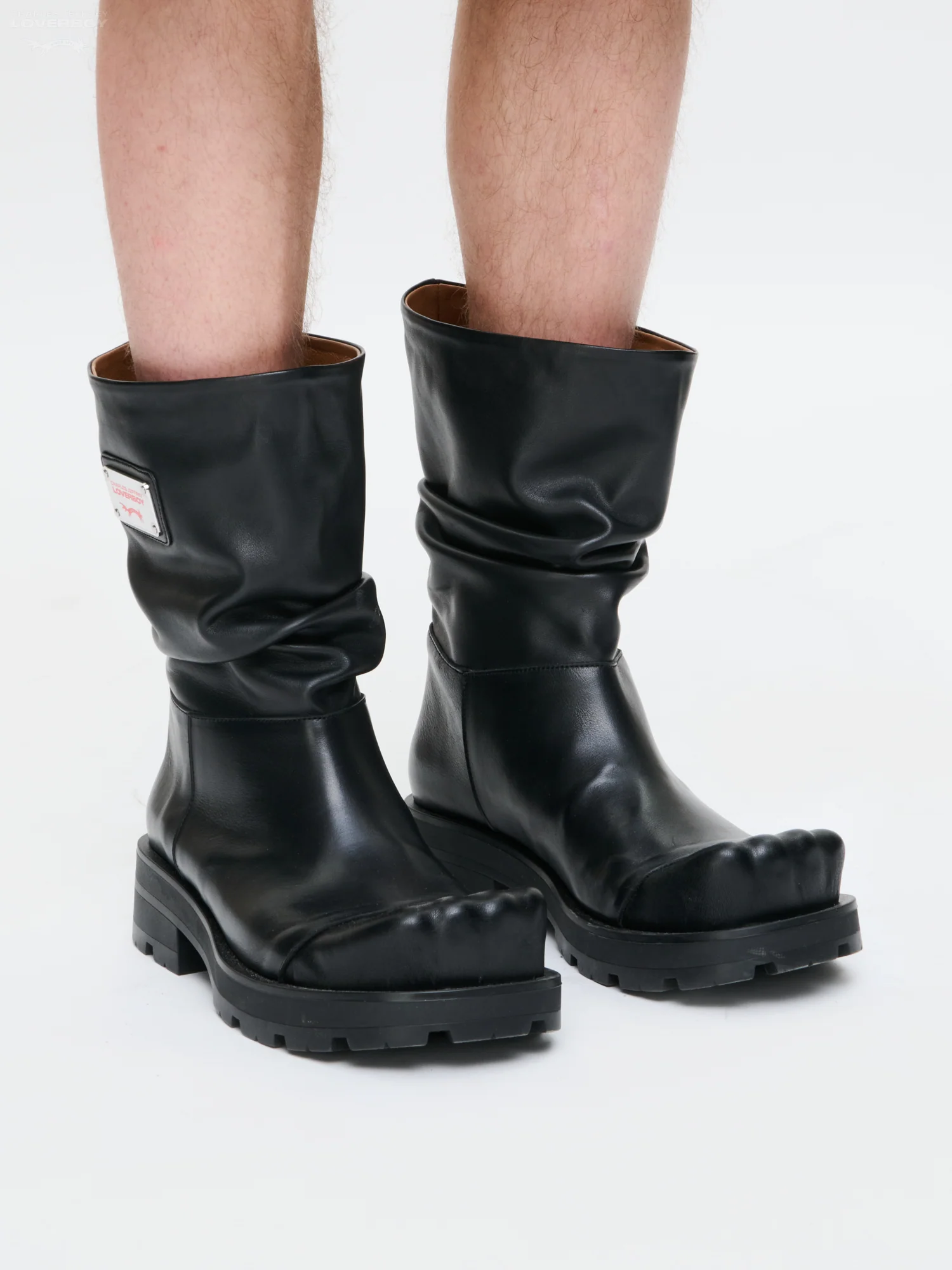 SLOUCH BOOT MOGGIES in BLACK - Image 3