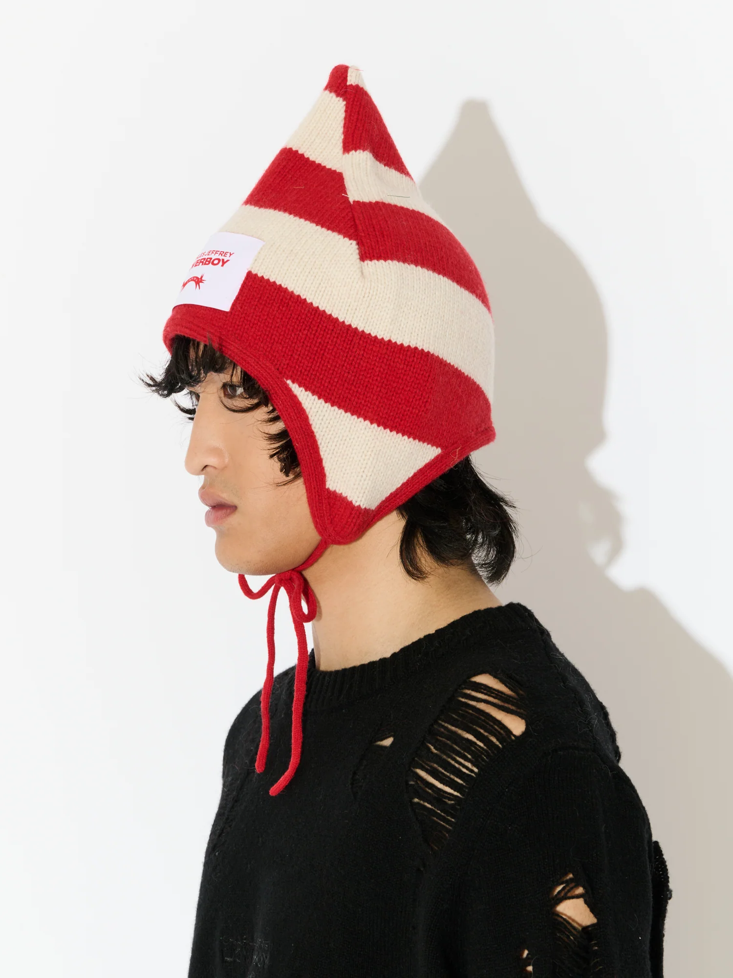 SPIKE BONNET in RED ECRU - Image 3
