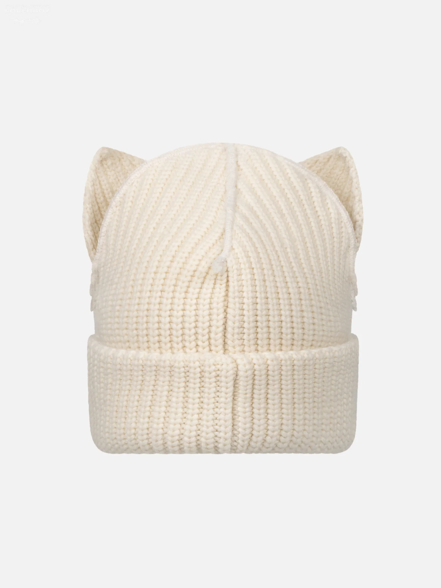 SUPERSIZED CHUNKY EARS BEANIE in ECRU - Image 4