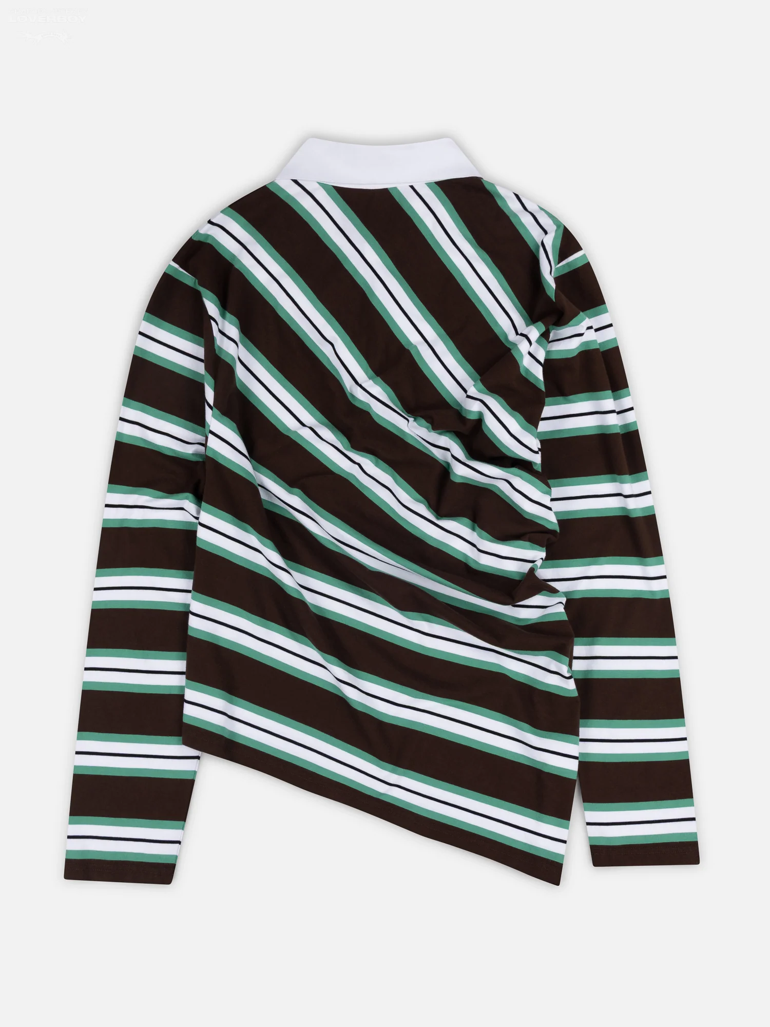 TOPSY TURVY POLO EXCLUSIVE in BROWN STRIPE - Image 6