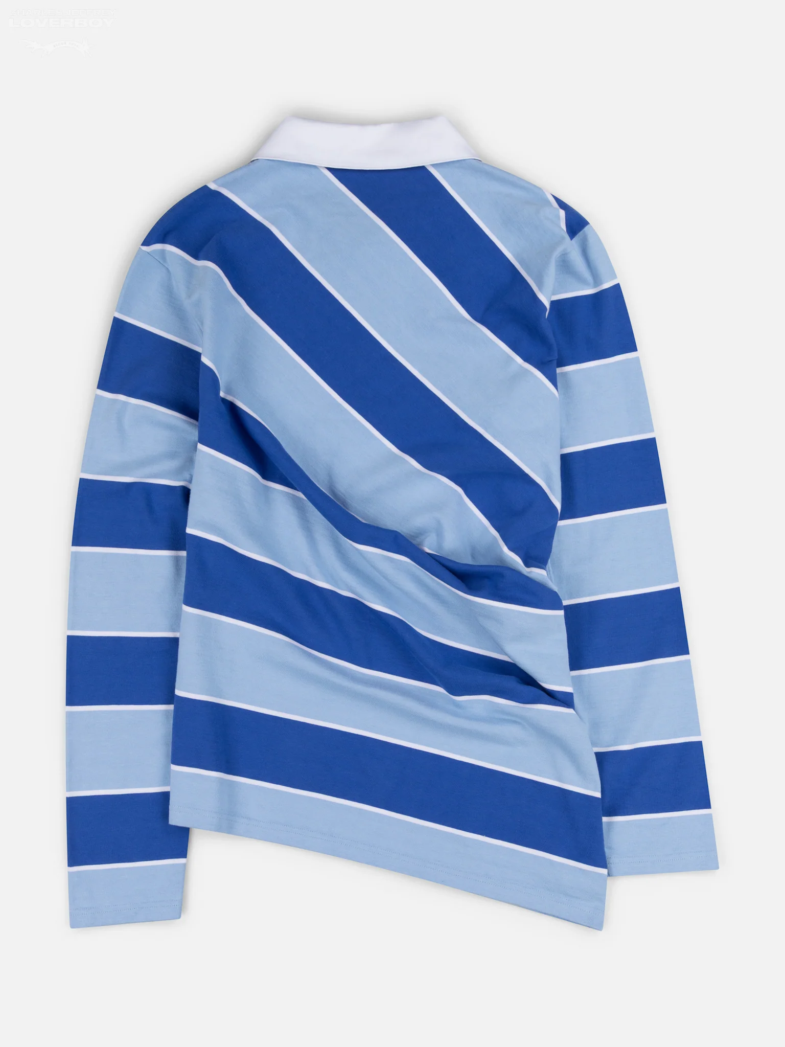 TOPSY TURVY POLO in BLUE STRIPE - Image 6