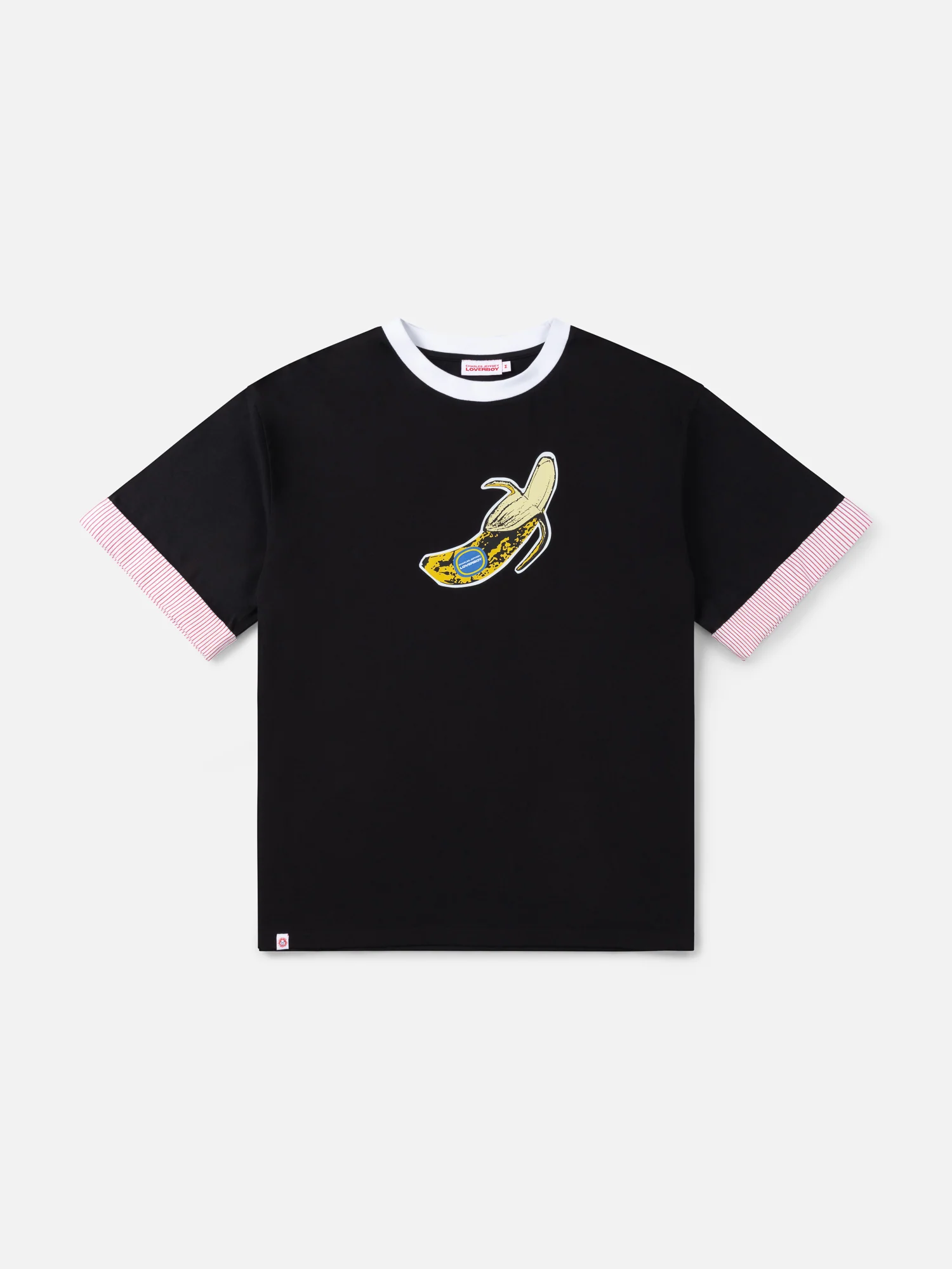 TURN UP TEE in BLACK YELLOW - Image 5
